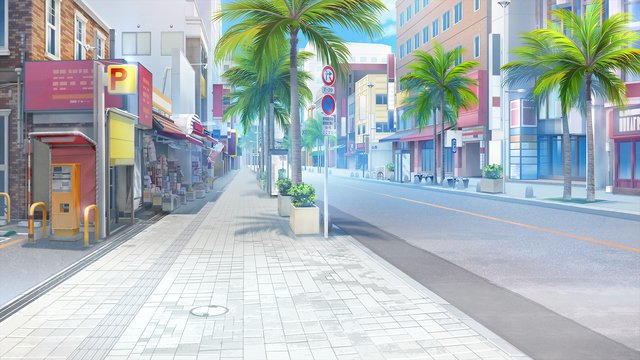 Parking lot entrance